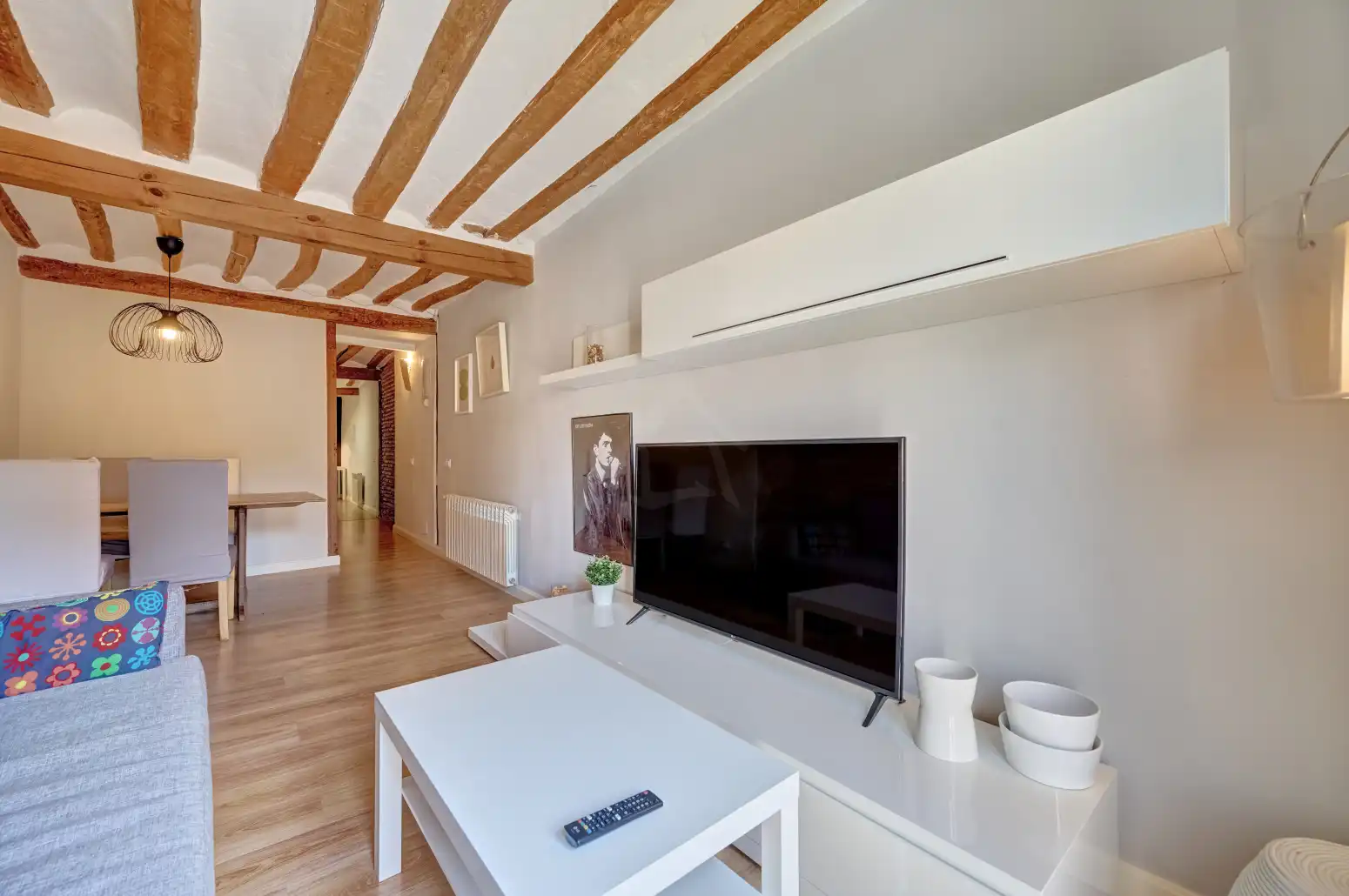 Sala de estar de Piso en venta en  Logroño con Calefacción, Parquet y Amueblado