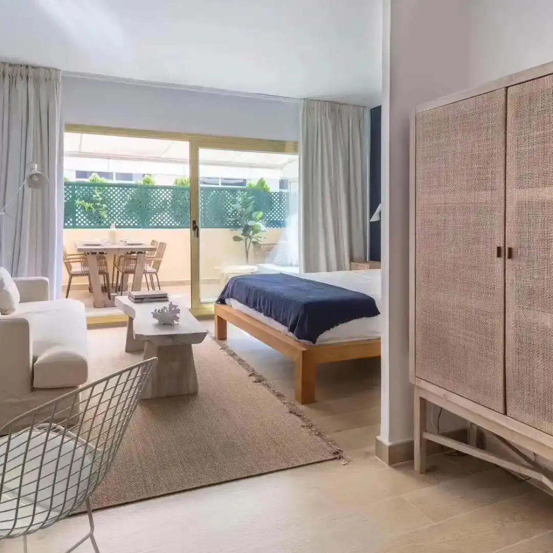 Bedroom of Flat for sale in Marbella  with Air Conditioner and Swimming Pool