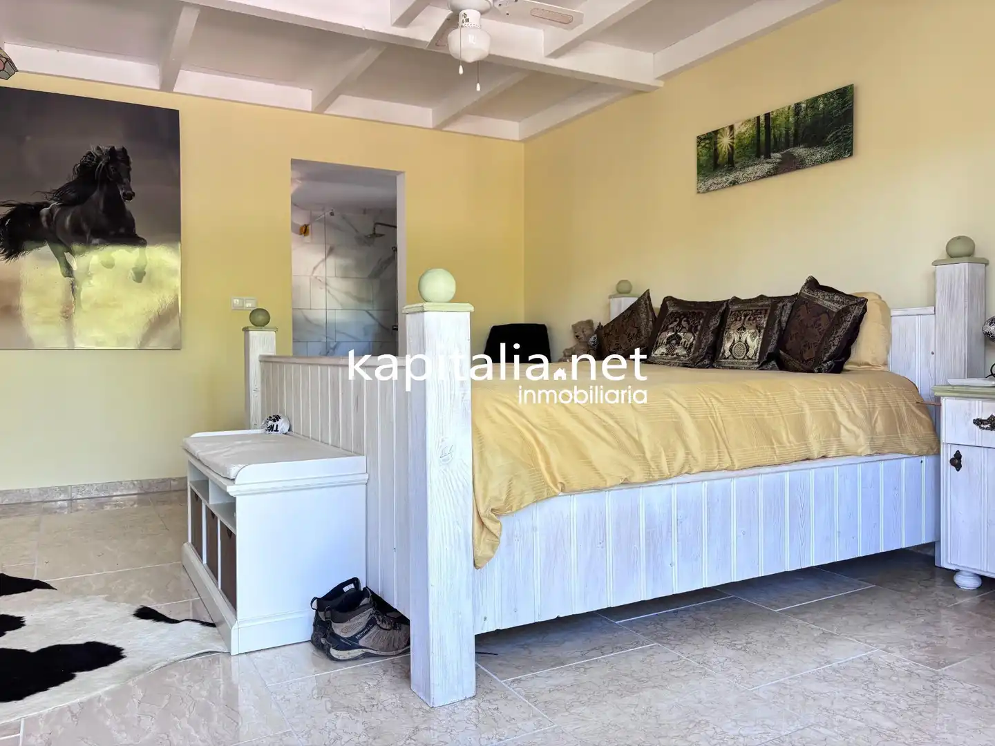 Bedroom of Houses for sale in Quatretonda  with Air Conditioner, Private garden and Terrace