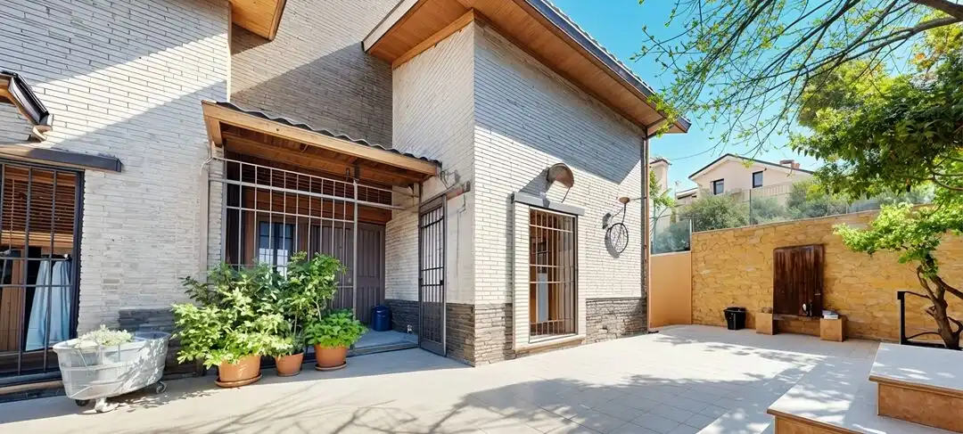 Außenansicht von Haus oder Chalet zum Verkauf in Campo Real mit Klimaanlage, Heizung und Privatgarten