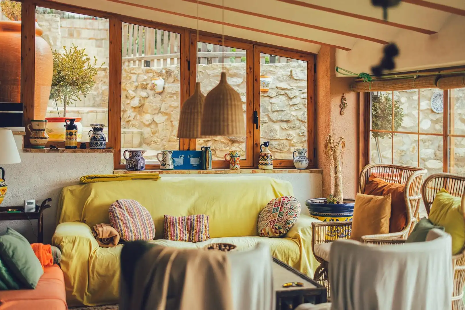 Sala d'estar de Finca rústica en venda en Torremanzanas / La Torre de les Maçanes amb Jardí privat, Terrassa i Traster