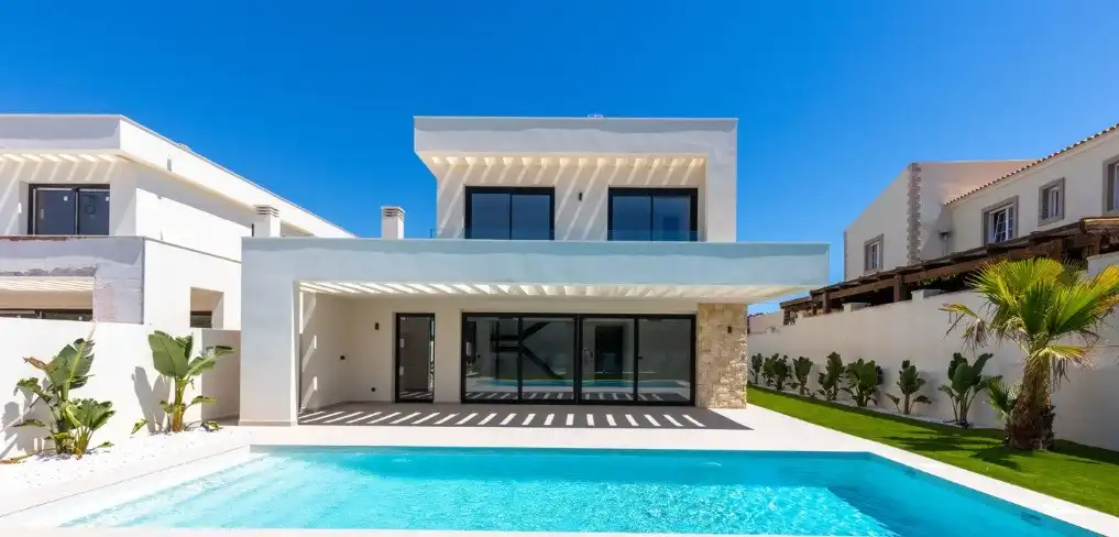 Exterior view of Houses for sale in Torrevieja  with Air Conditioner, Private garden and Terrace