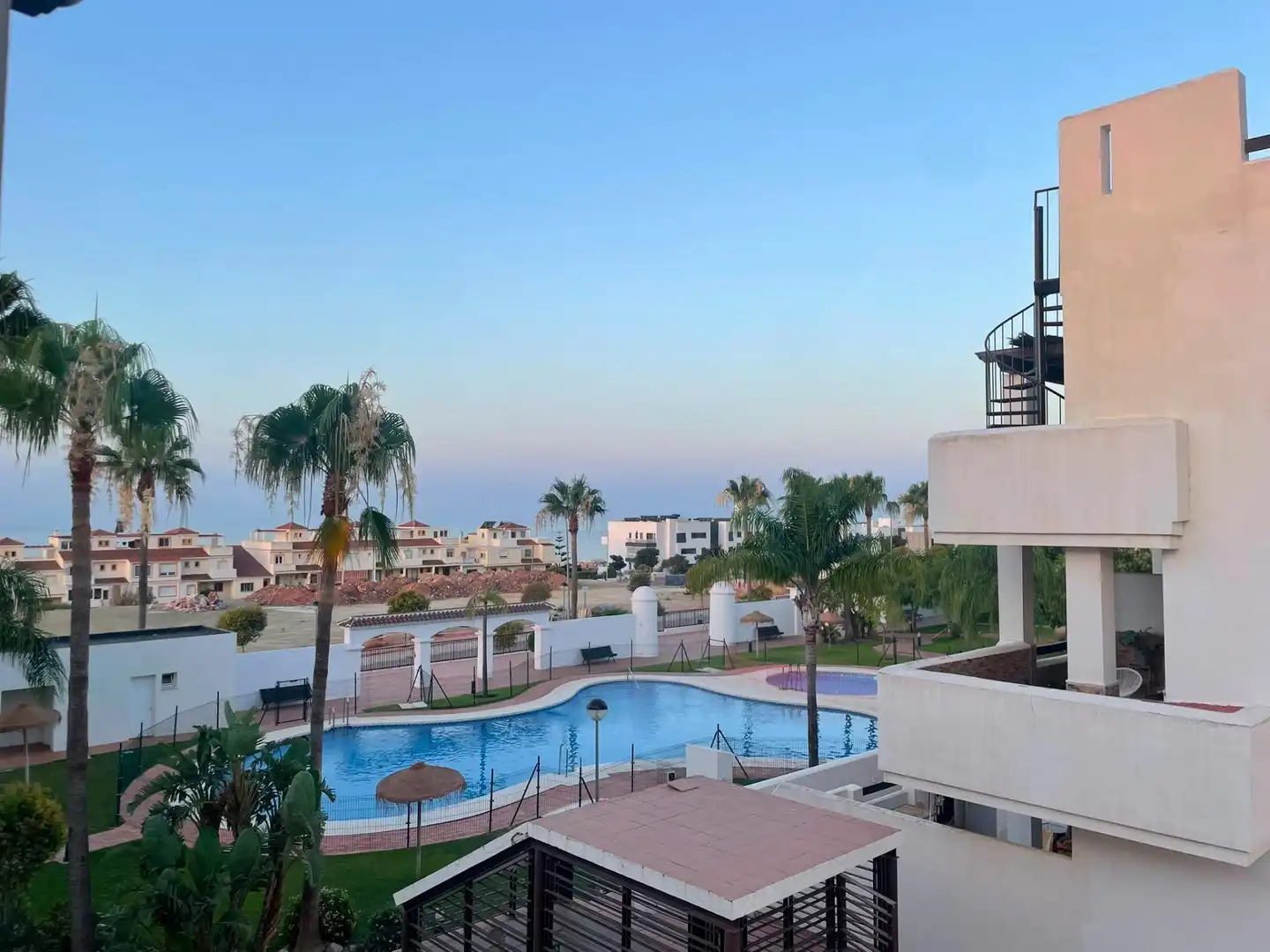 Swimming pool of Attic for sale in Benalmádena  with Air Conditioner, Private garden and Terrace