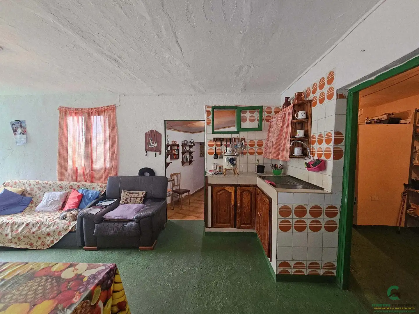 Wohnzimmer von Einfamilien-Reihenhaus zum Verkauf in Garachico mit Terrasse und Abstellraum