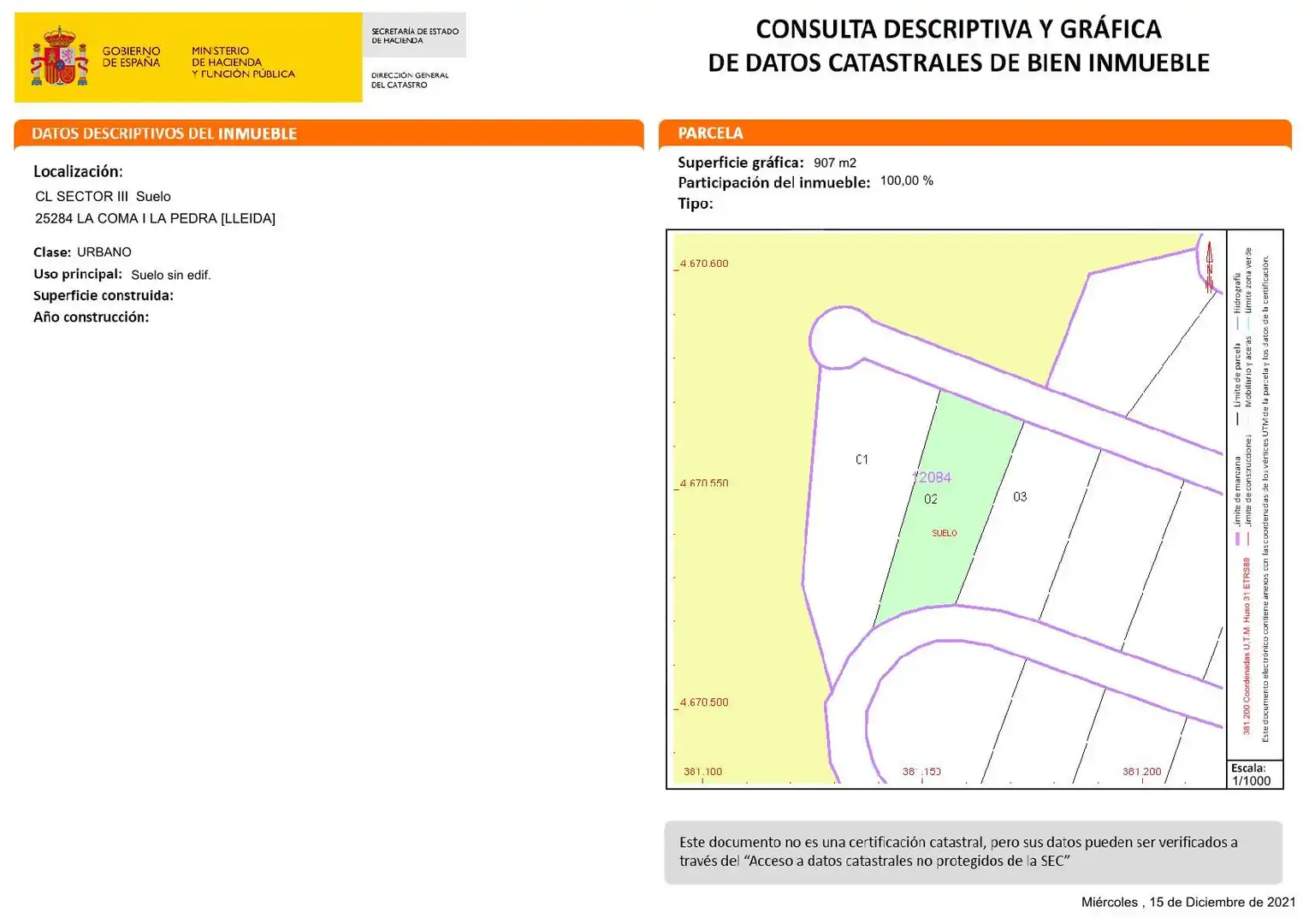 Wohnbaugrundstück zum Verkauf in La Coma i la Pedra, imagen 3