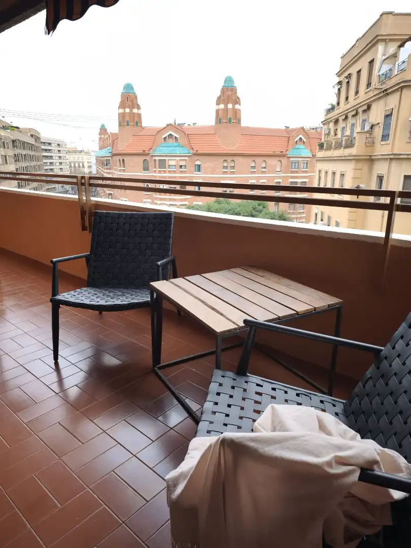 Terrasse von Wohnung zur Miete in Valencia mit Klimaanlage, Möbliert und Balkon