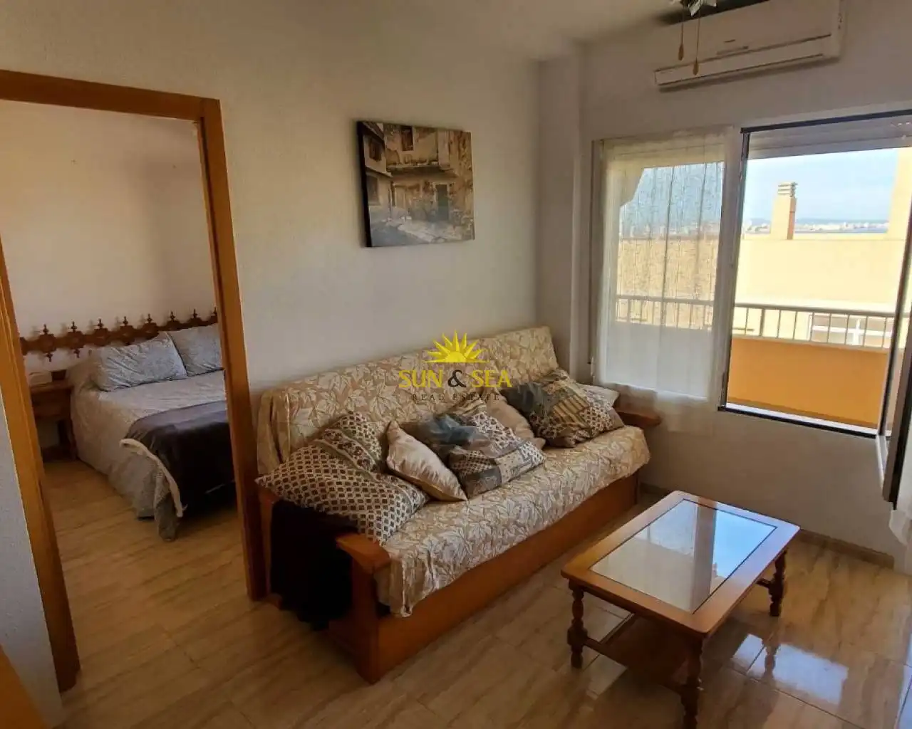 Habitación de Apartamento de alquiler en Cartagena con Aire acondicionado, Calefacción y Amueblado