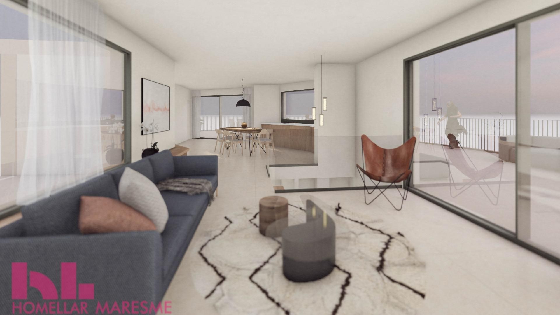 Living room of Flat for sale in Calella  with Air Conditioner, Heating and Terrace