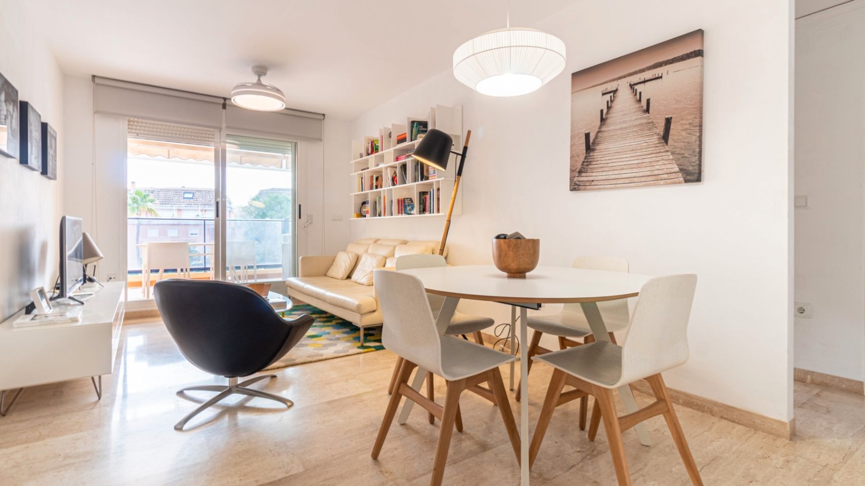 Sala de estar de Apartamento en venta en Dénia con Aire acondicionado, Calefacción y Jardín privado