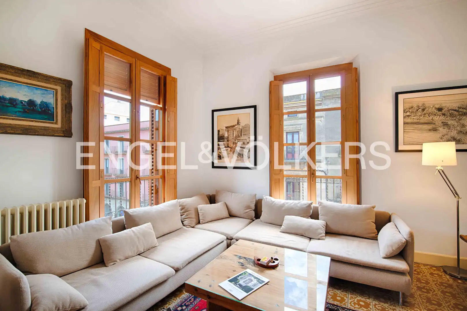 Sala de estar de Piso en venta en Figueres con Calefacción y Balcón