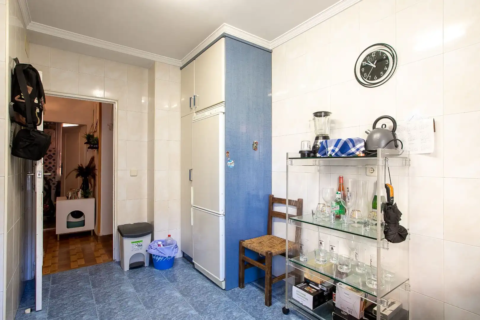 Kitchen of Flat for sale in  Pamplona / Iruña  with Heating, Terrace and Furnished