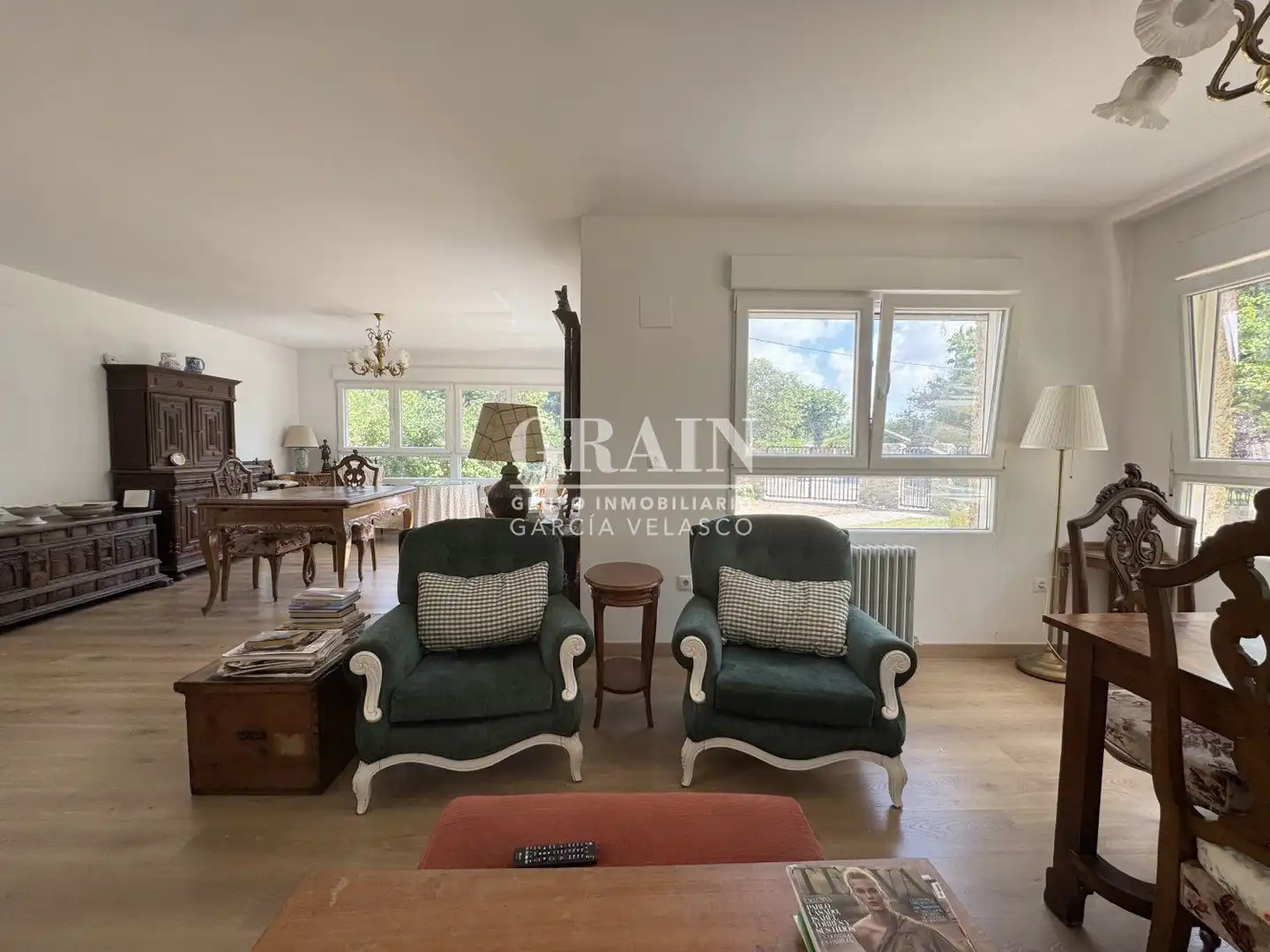 Living room of Houses for sale in Albacete  with Heating, Swimming Pool and Balcony