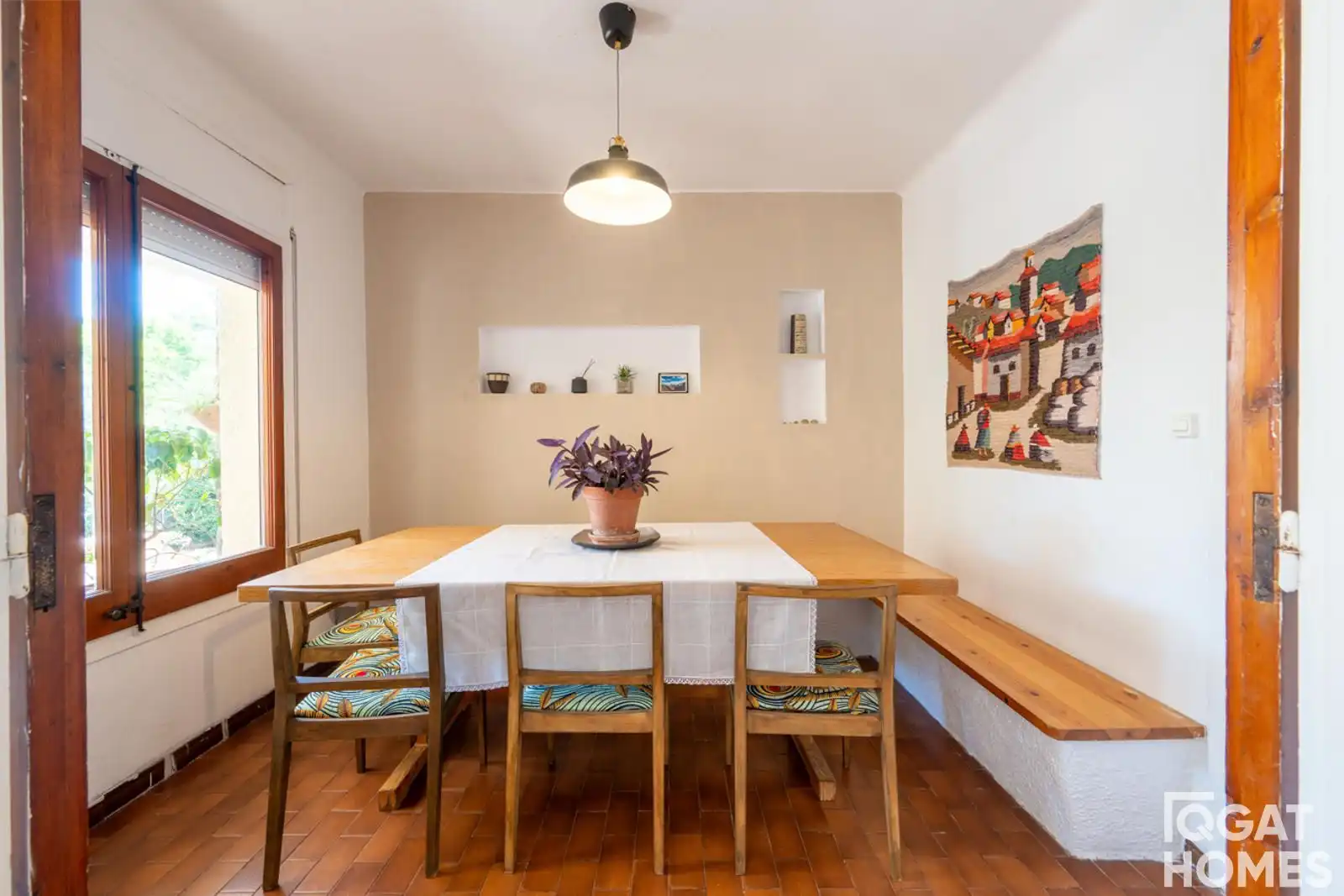 Dining room of Houses for sale in Sant Cugat del Vallès  with Air Conditioner, Heating and Terrace