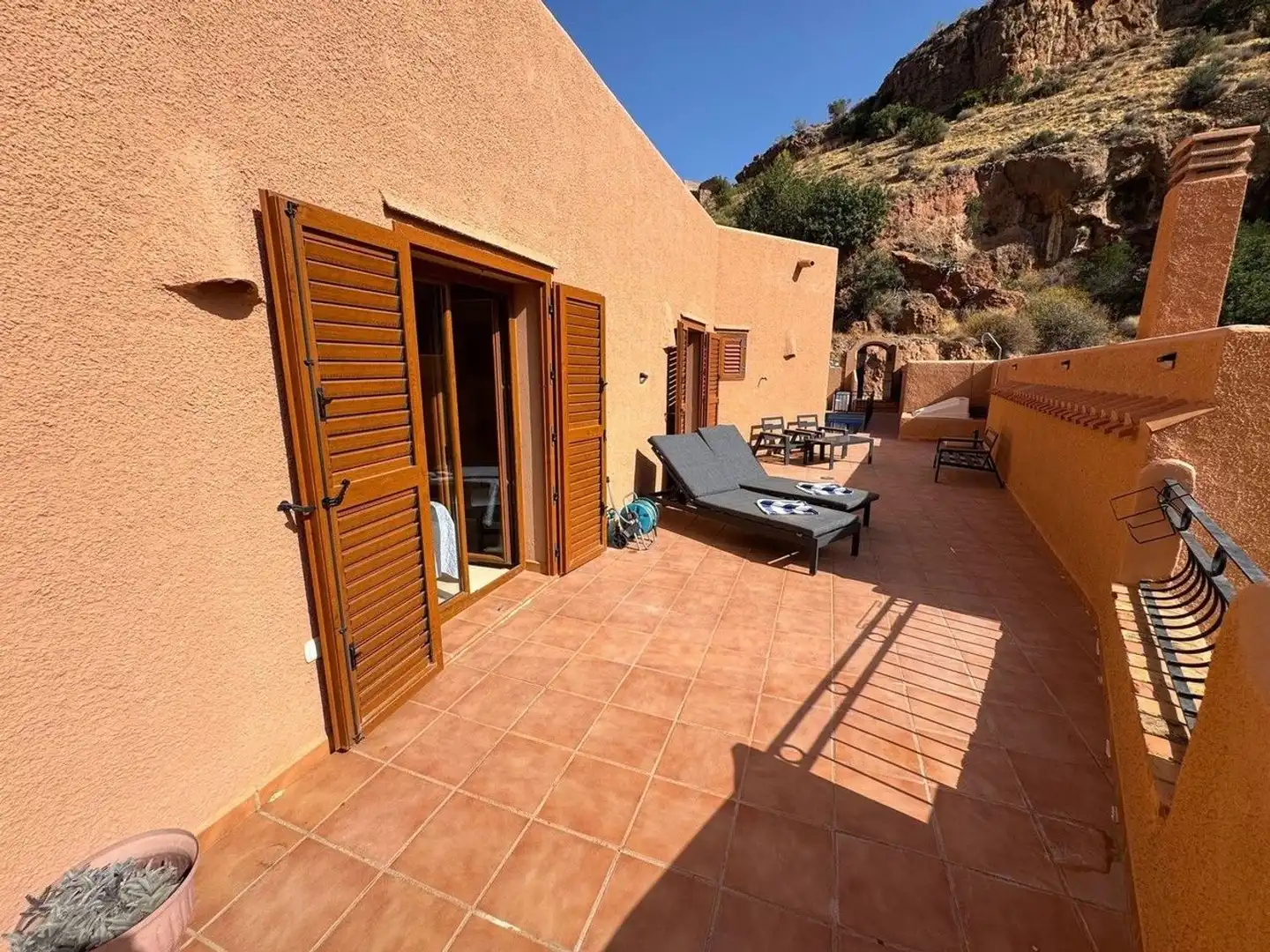 Terrasse von Einfamilien-Reihenhaus zum Verkauf in Turre mit Klimaanlage, Heizung und Terrasse