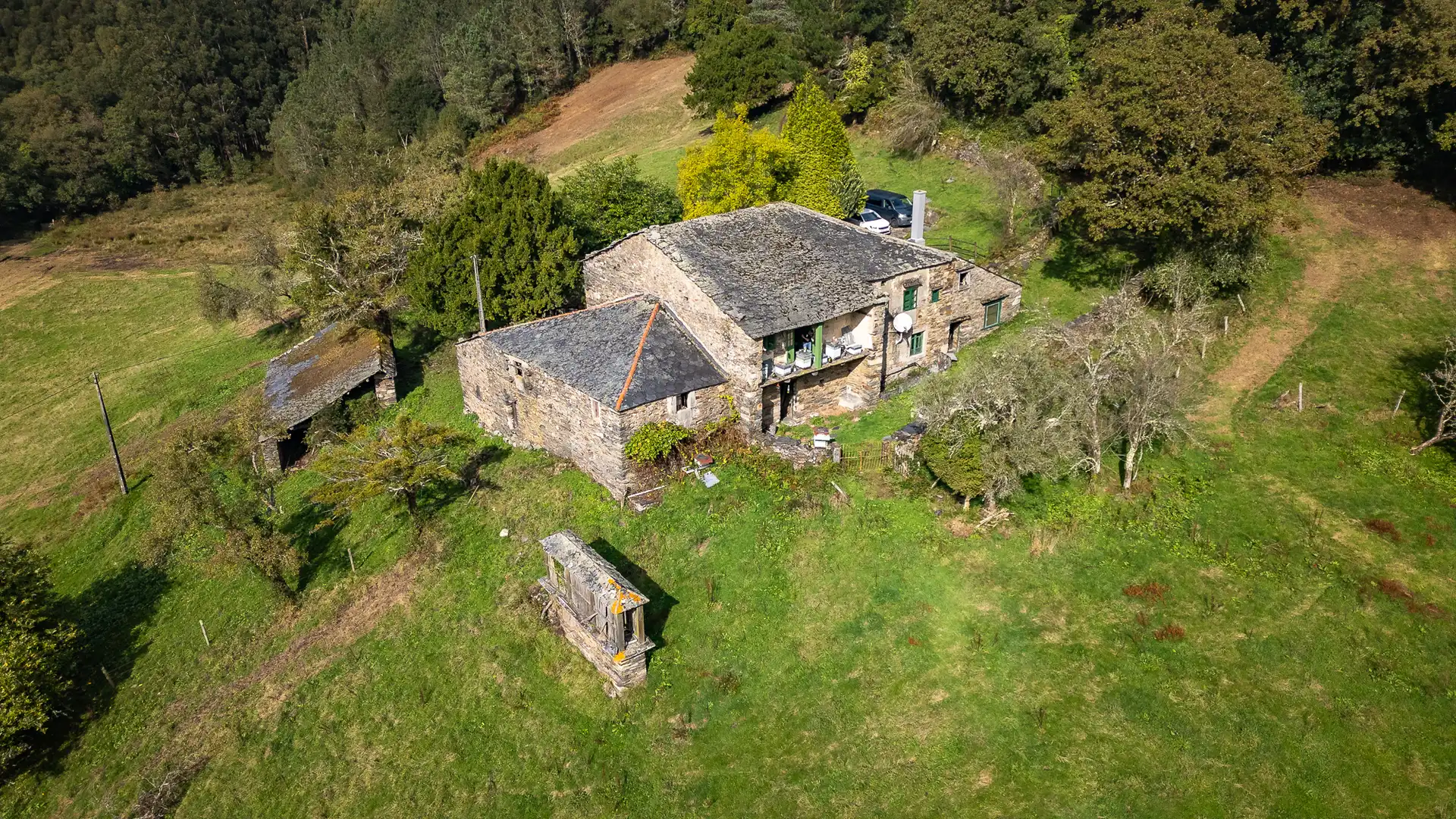 Vista exterior de Finca rústica en venta en Ourol con Amueblado