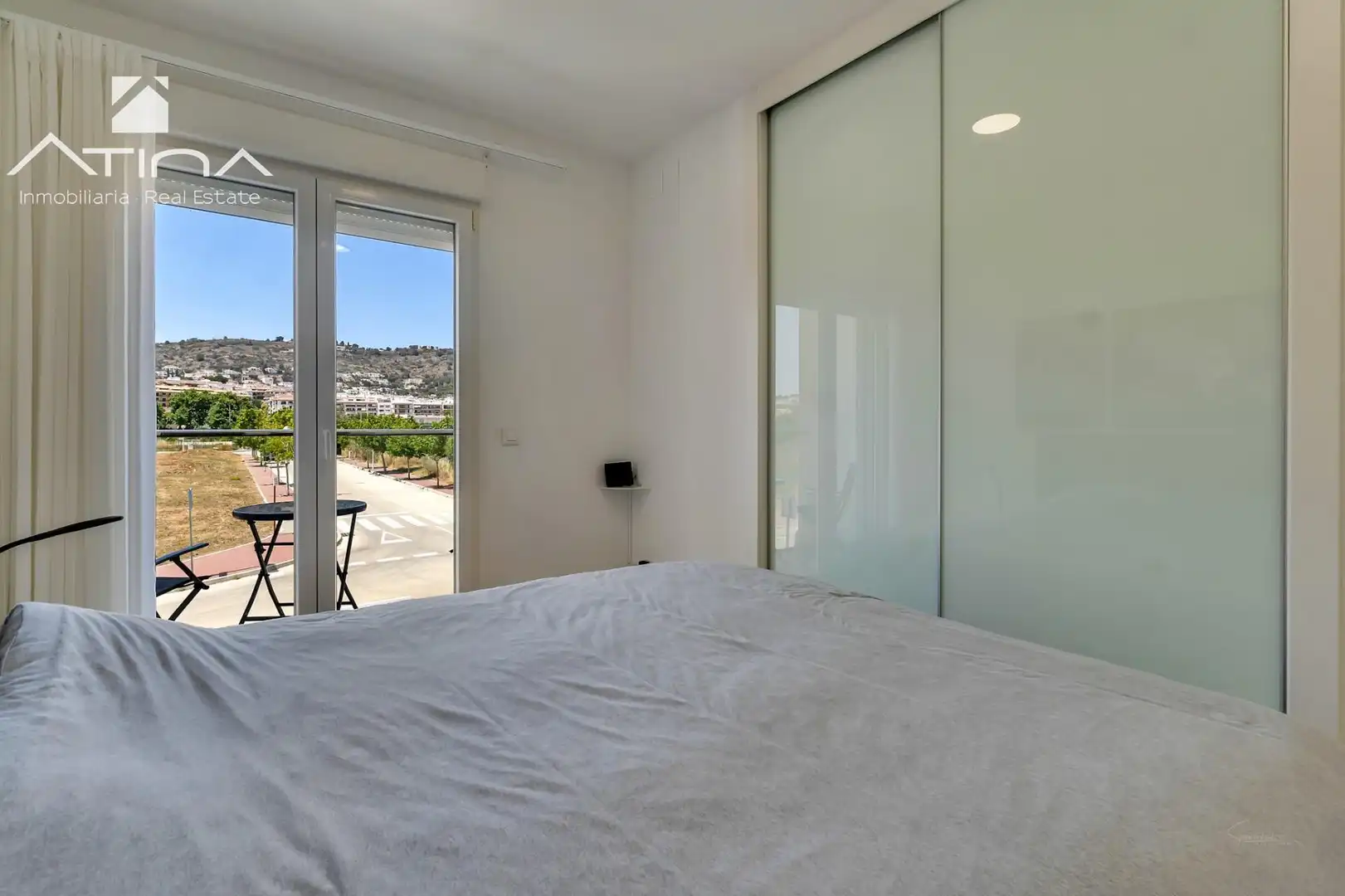 Schlafzimmer von Einfamilien-Reihenhaus zum Verkauf in Jávea / Xàbia mit Klimaanlage, Terrasse und Gemeinschaftspool