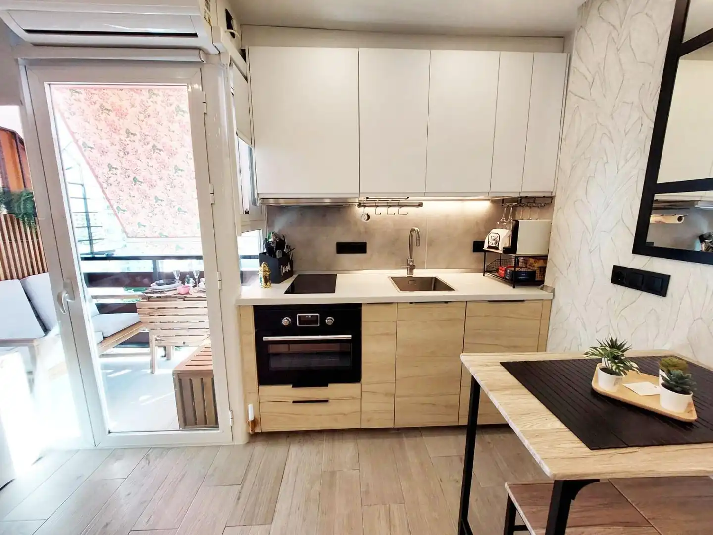 Kitchen of Study for sale in Benalmádena  with Air Conditioner, Private garden and Furnished