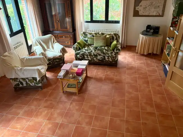 Living room of Detached homes for sale in Renedo de Esgueva  with Heating, Private garden and Terrace