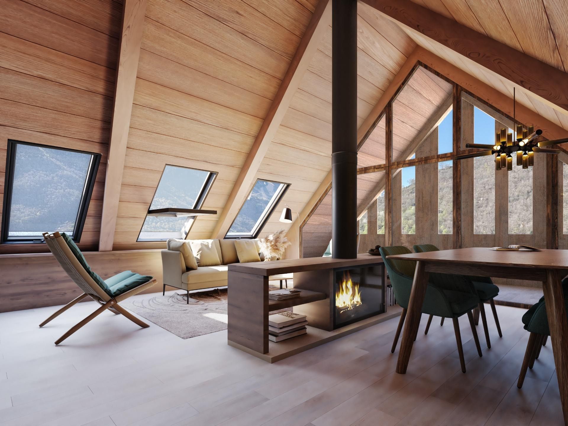 Sala de estar de Casa o chalet en venta en Bausen con Jardín privado y Terraza