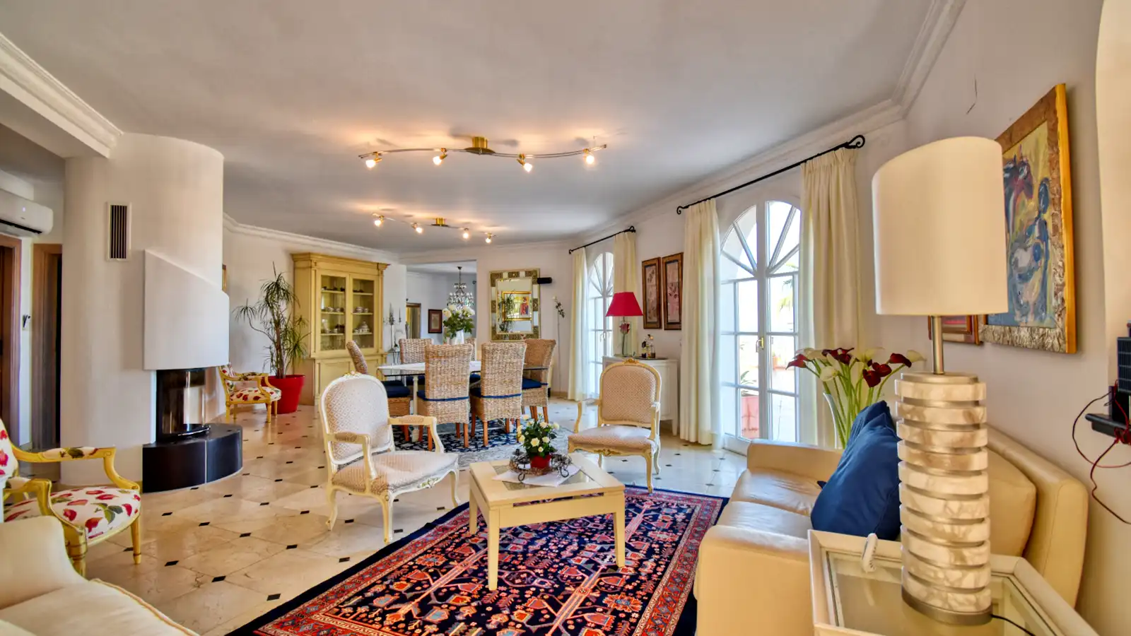 Sala d'estar de Casa o xalet en venda en Pedreguer amb Aire condicionat, Calefacció i Jardí privat