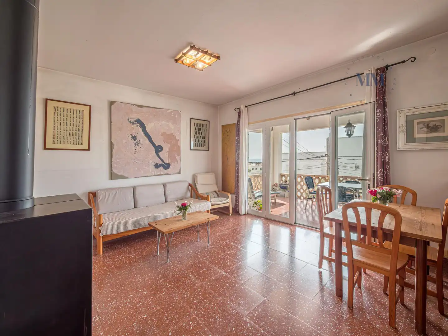 Sala de estar de Casa o chalet en venta en Sant Lluís con Jardín privado, Terraza y Balcón