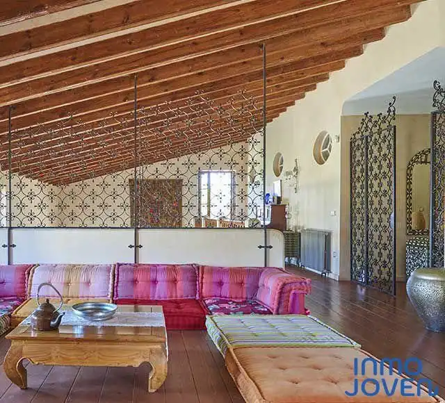 Sala de estar de Casa o chalet en venta en Mutxamel con Jardín privado, Terraza y Piscina