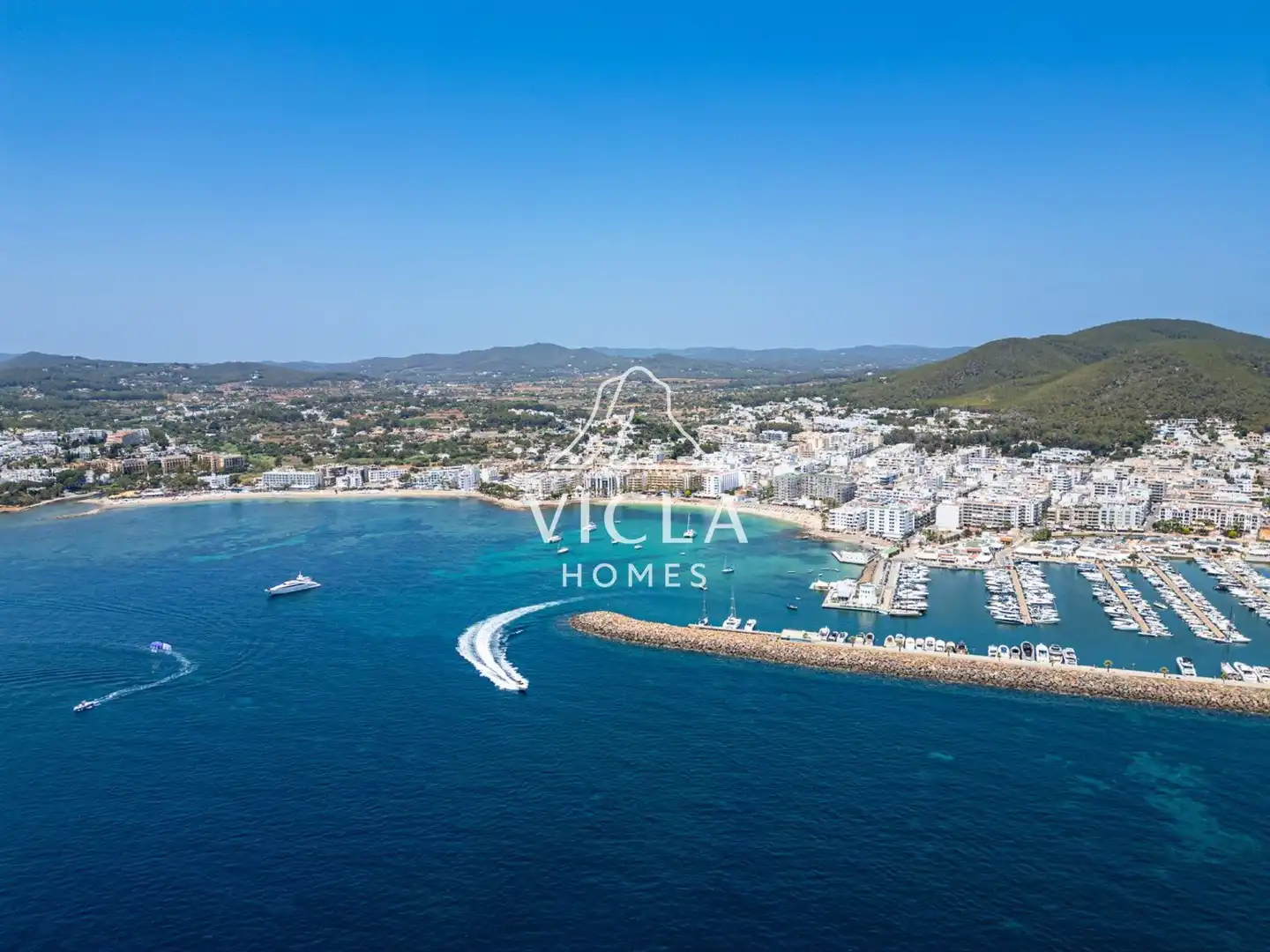 Vista exterior de Casa o chalet de alquiler en Santa Eulària des Riu con Aire acondicionado, Calefacción y Jardín privado