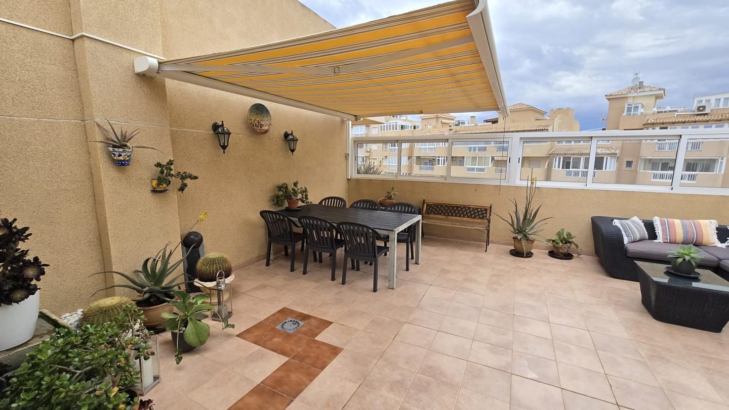 Terrace of Attic for sale in La Manga del Mar Menor  with Air Conditioner, Heating and Private garden