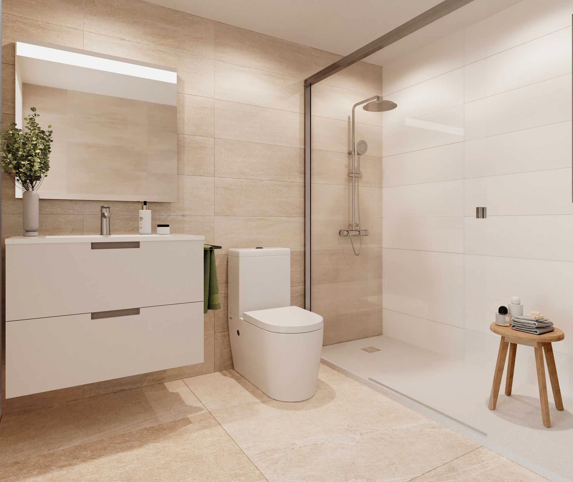 Bathroom of Apartment for sale in Estepona  with Air Conditioner, Heating and Terrace