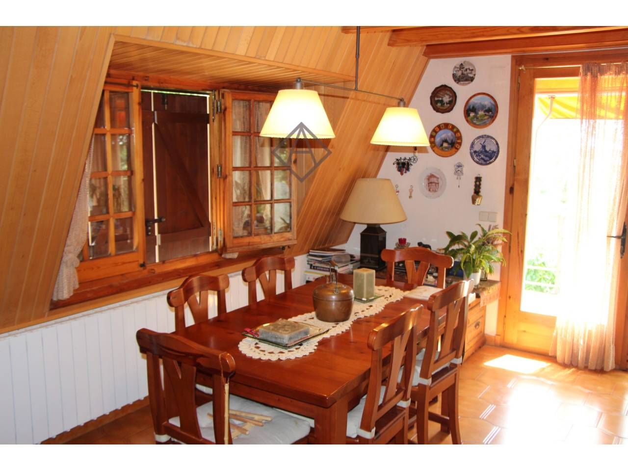 Dining room of House or chalet for sale in Moià  with Heating, Parquet flooring and Terrace