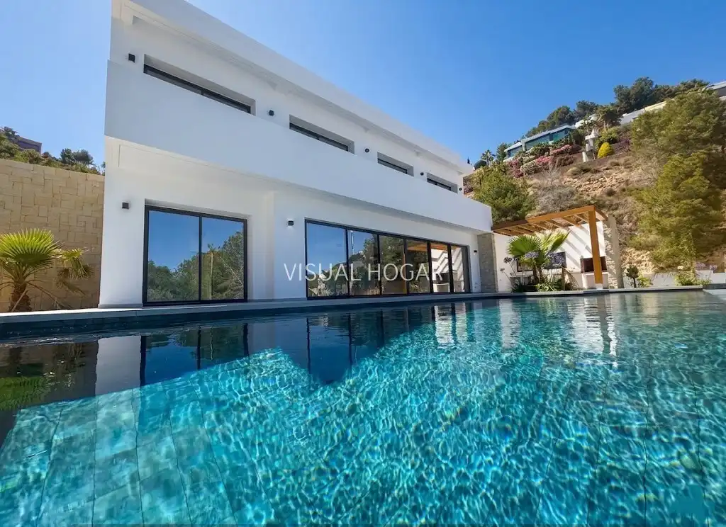Swimming pool of Houses for sale in Benissa  with Air Conditioner, Heating and Private garden