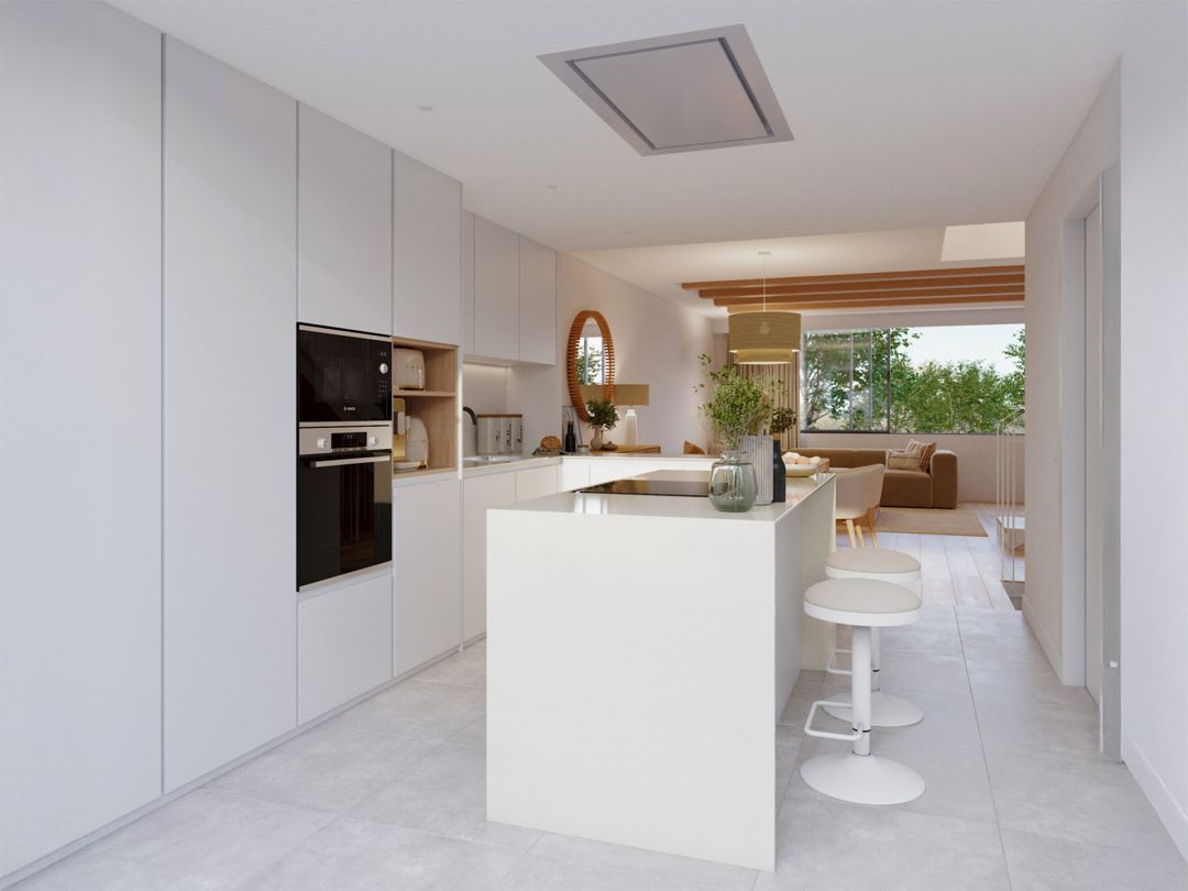 Cocina de Casa o chalet en venta en Girona Capital con Aire acondicionado, Calefacción y Jardín privado