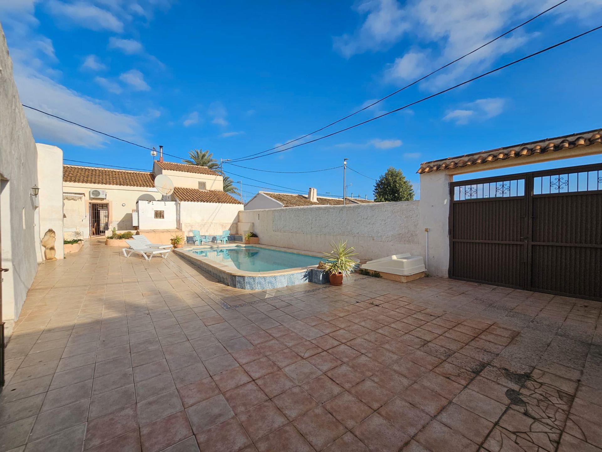 Piscina de Casa o xalet en venda en Fuente Álamo de Murcia amb Aire condicionat, Piscina i Moblat