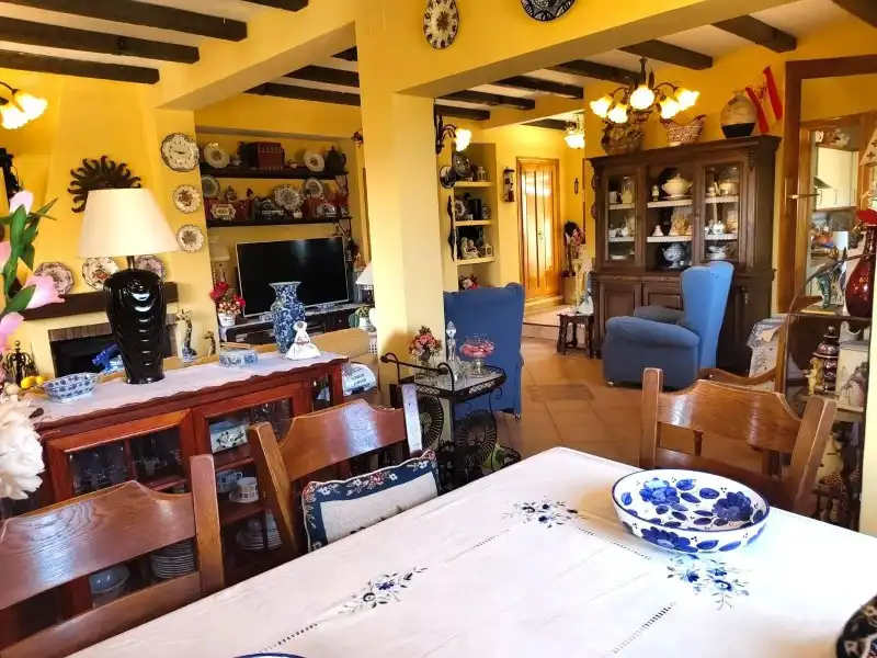 Dining room of Houses for sale in Miraflores de la Sierra  with Air Conditioner, Heating and Terrace