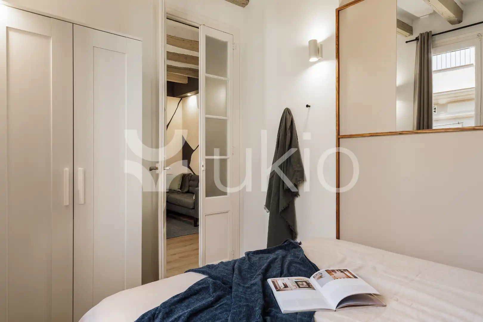 Bedroom of Apartments for rent in Barcelona  with Air Conditioner, Heating and Furnished
