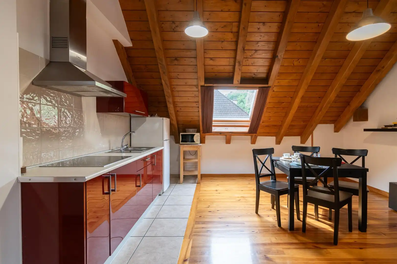 Cocina de Casa o chalet en venta en Aribe con Calefacción, Jardín privado y Parquet