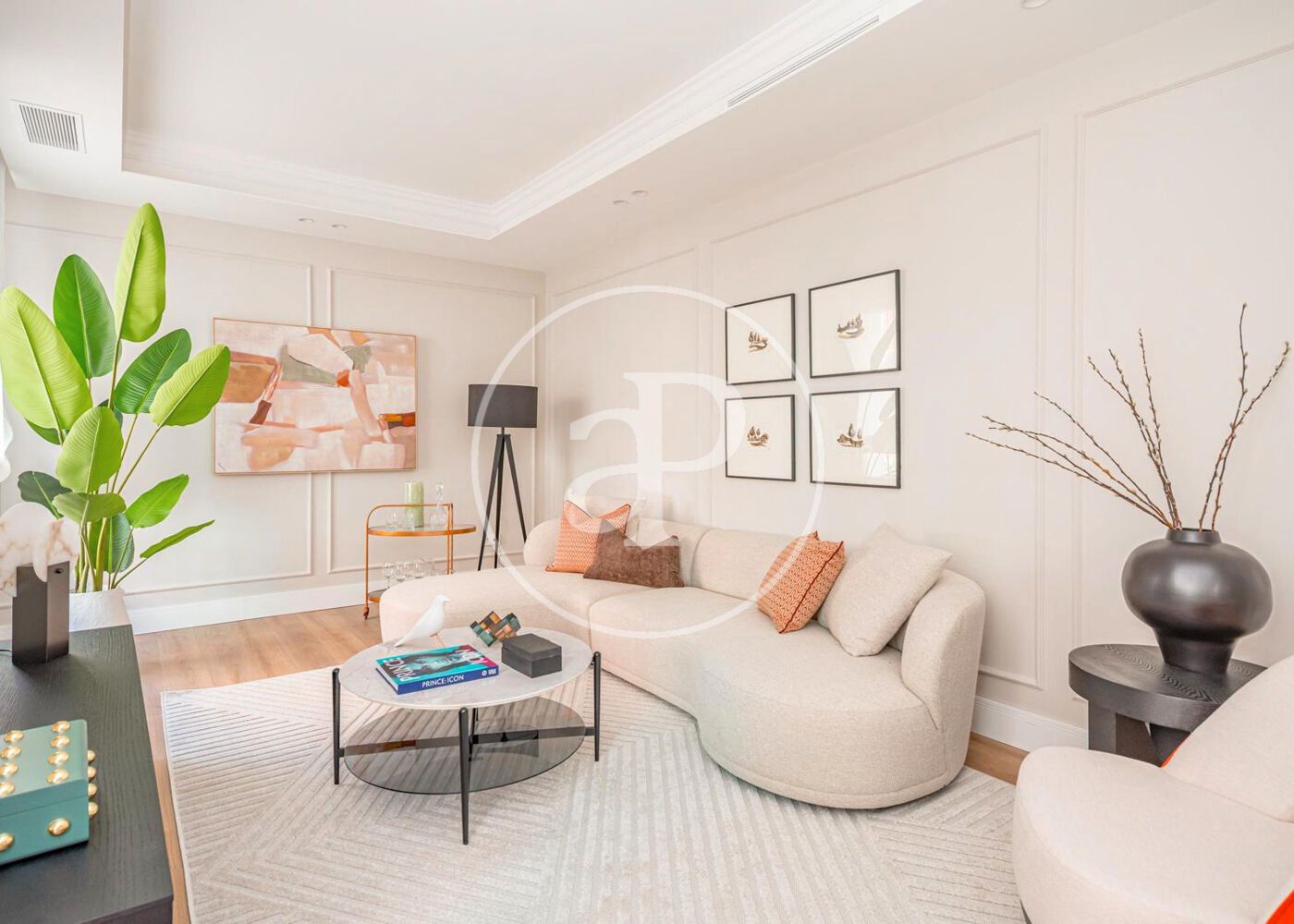 Sala de estar de Piso en venta en  Madrid Capital con Aire acondicionado y Calefacción