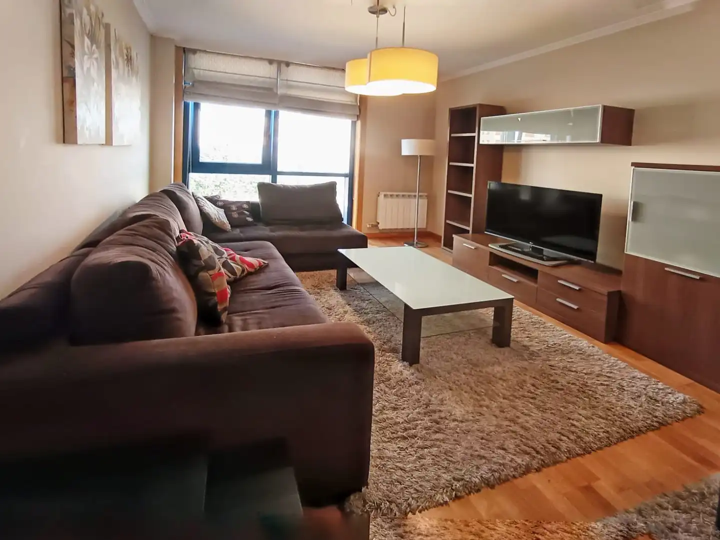 Wohnzimmer von Wohnung zur Miete in Pontevedra Capital  mit Heizung und Möbliert
