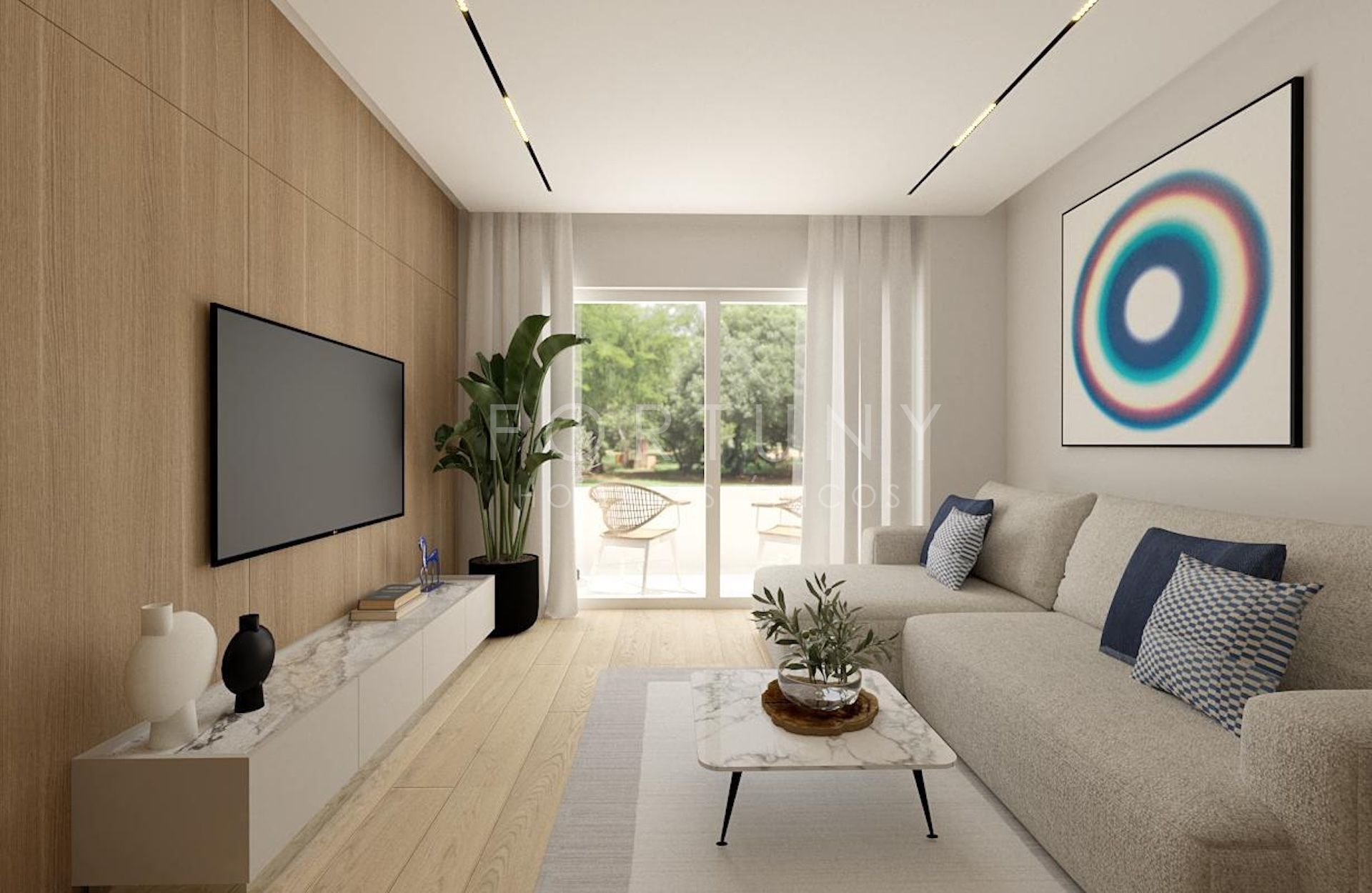 Sala de estar de Apartamento en venta en Marbella con Aire acondicionado, Terraza y TV