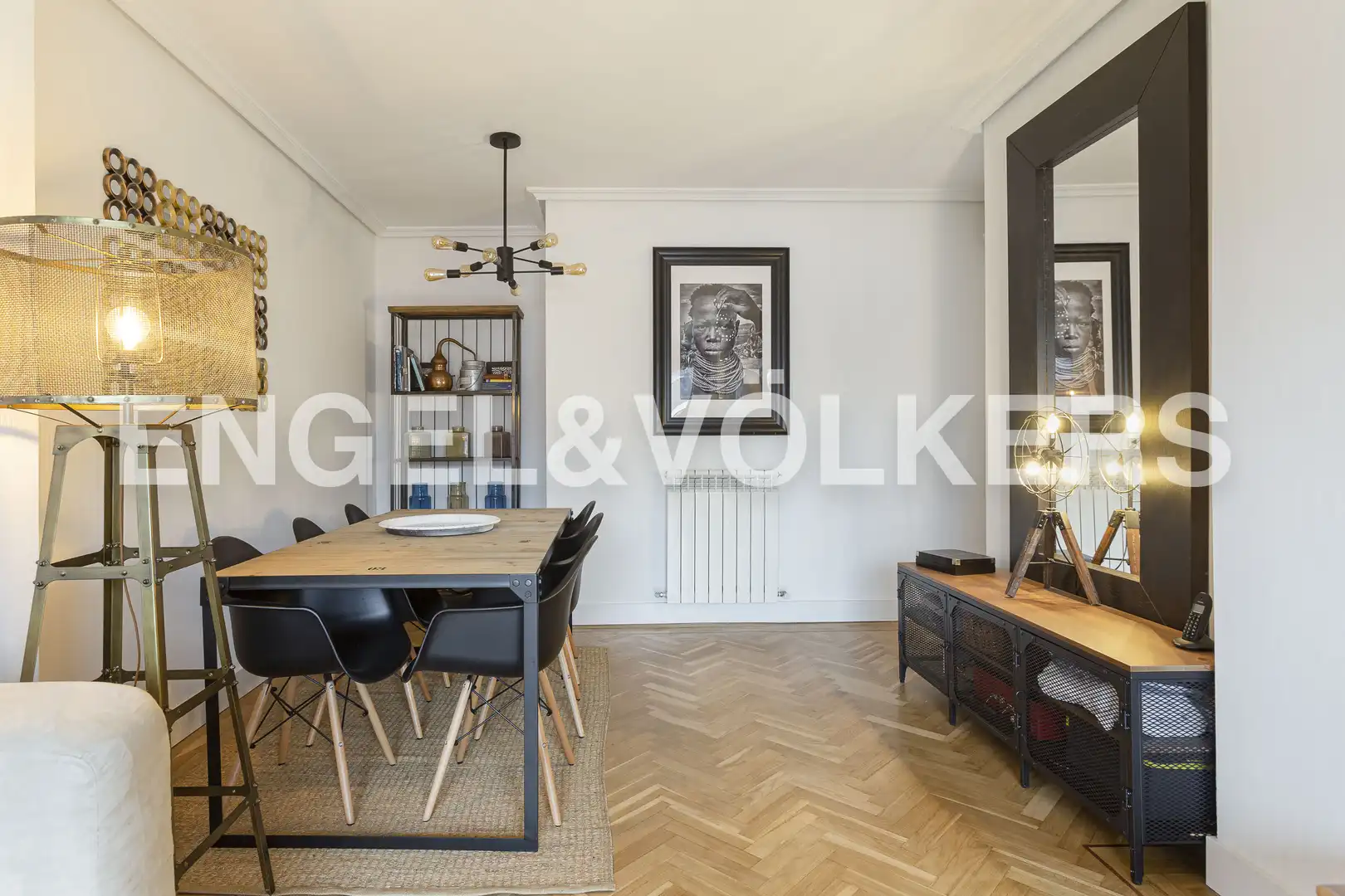Dining room of Attic for rent in Madrid  with Air Conditioner, Heating and Parquet flooring