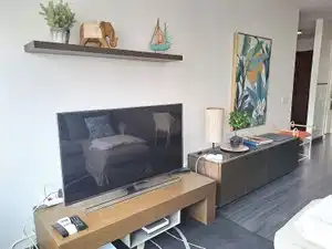 Sala de estar de Apartamento de alquiler en Las Palmas de Gran Canaria con Aire acondicionado, Parquet y Amueblado