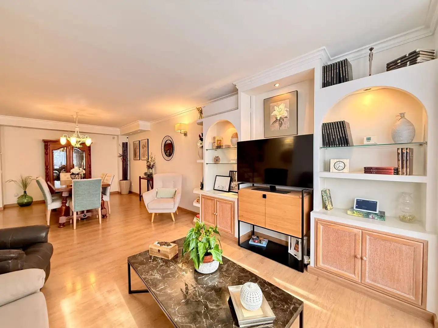 Sala de estar de Casa adosada en venta en  Palma de Mallorca con Aire acondicionado, Calefacción y Terraza