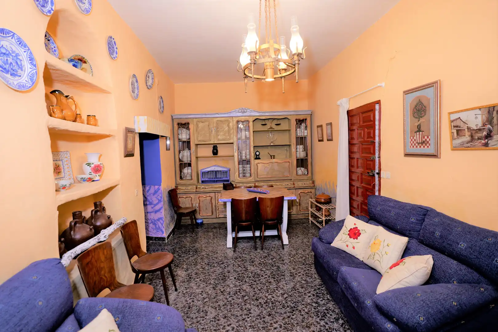 Living room of Houses for sale in Adra  with Private garden, Terrace and Furnished