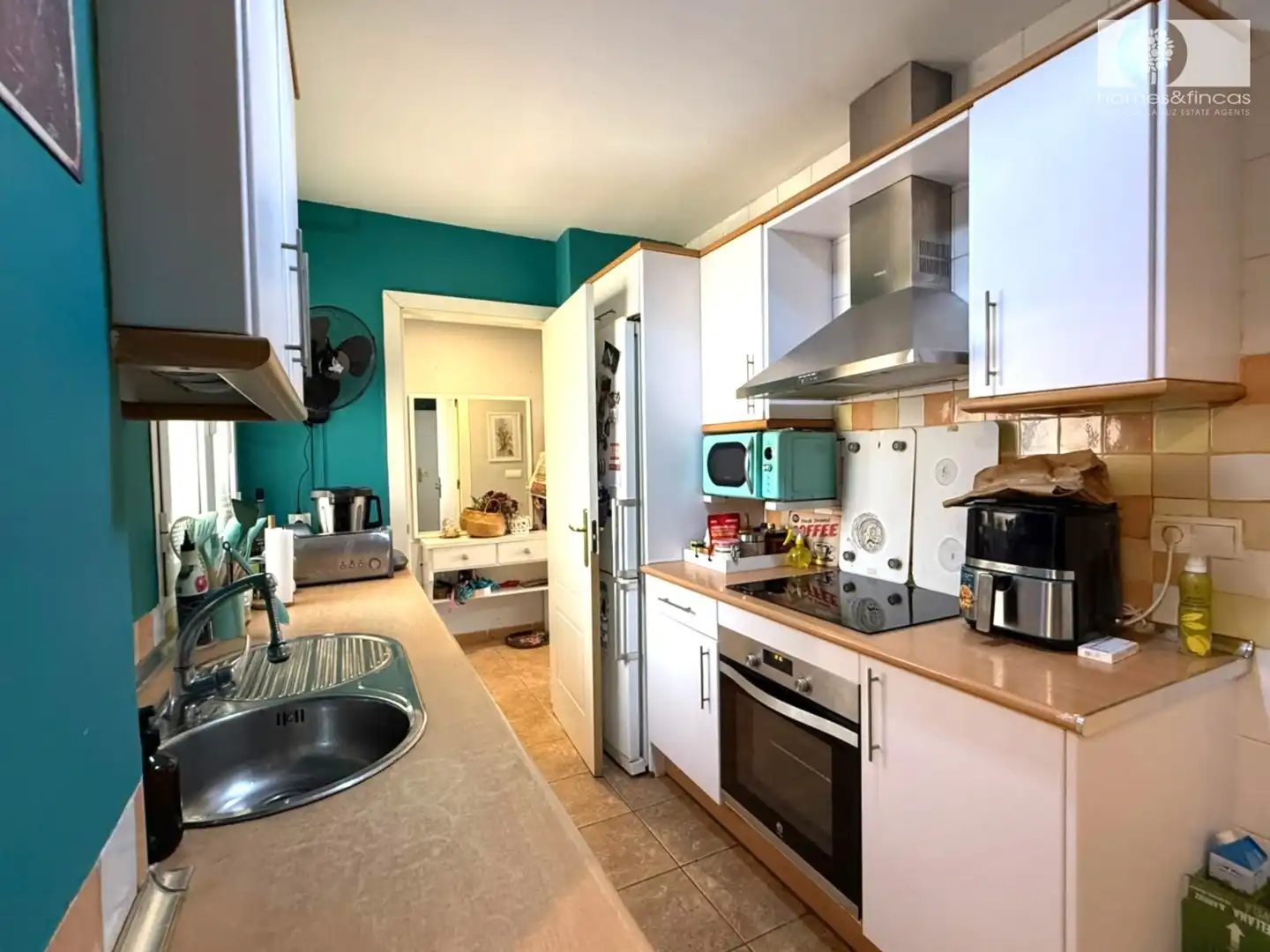 Kitchen of Flat for sale in Ayamonte  with Air Conditioner, Furnished and Community pool