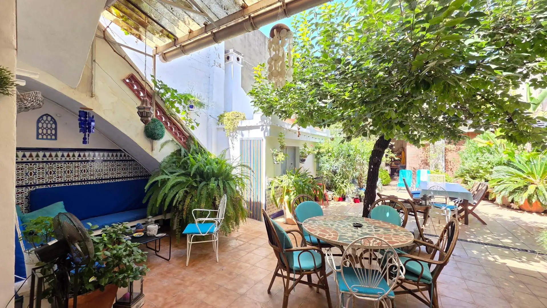 Terrassa de Casa o xalet en venda en El Real de Gandia amb Aire condicionat, Calefacció i Jardí privat