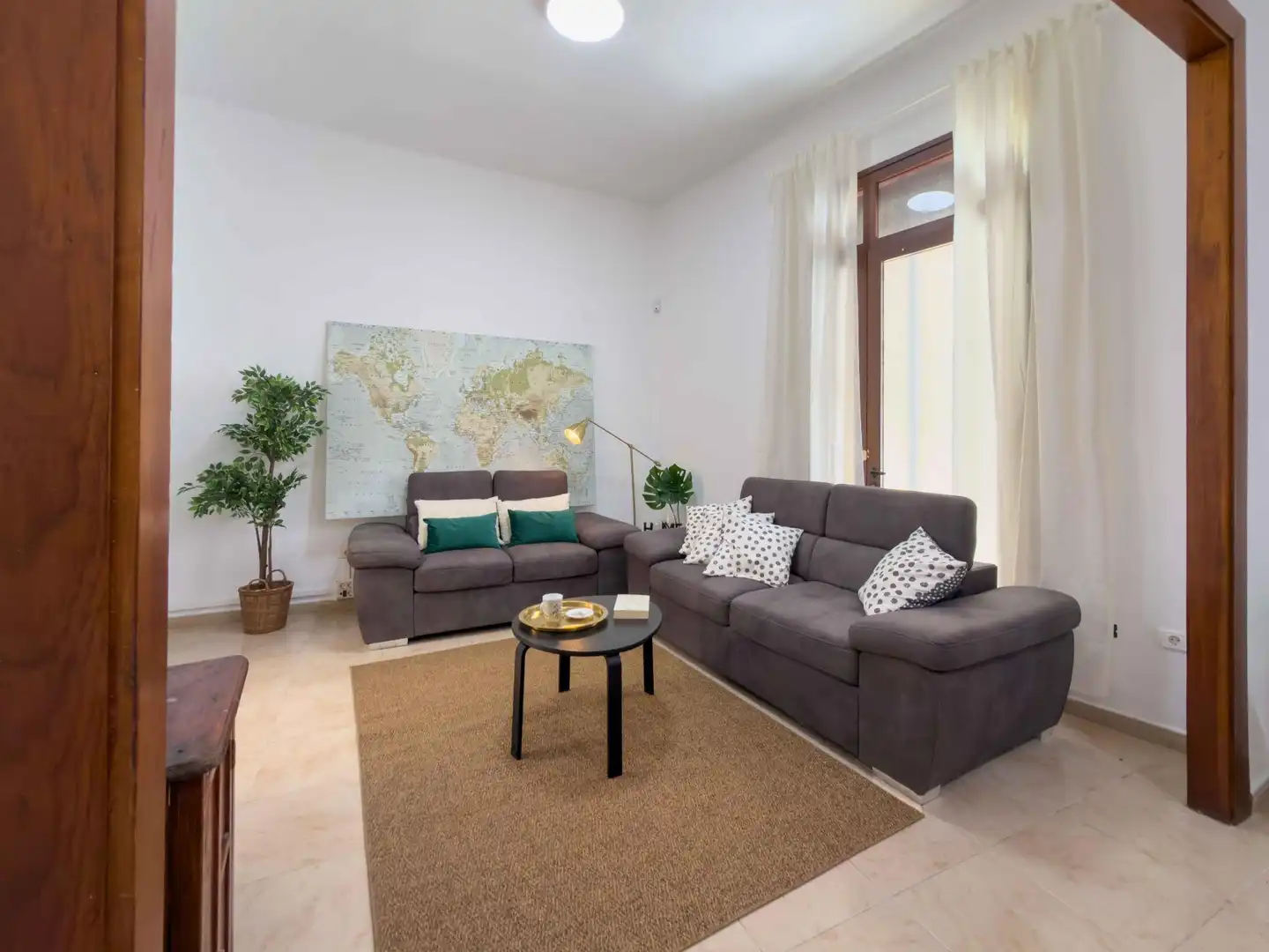 Wohnzimmer von Wohnung zum Verkauf in Santa Cruz de Tenerife mit Klimaanlage und Möbliert