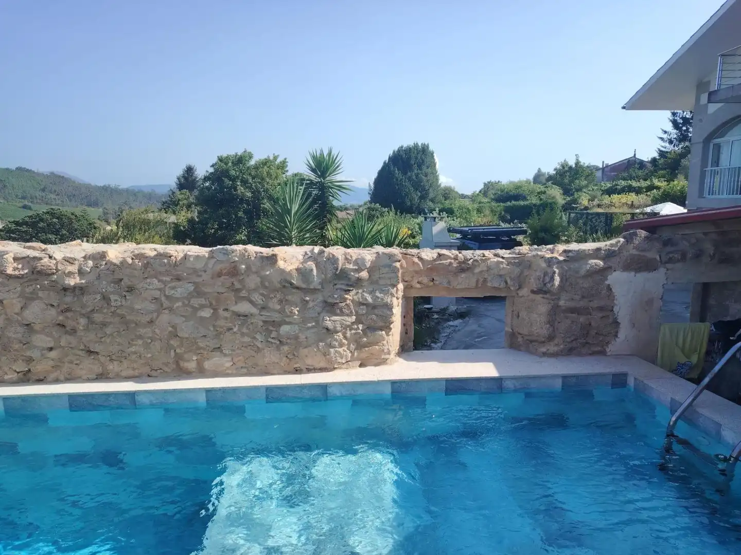 Piscina de Casa o xalet en venda en O Rosal   amb Terrassa, Piscina i Balcó