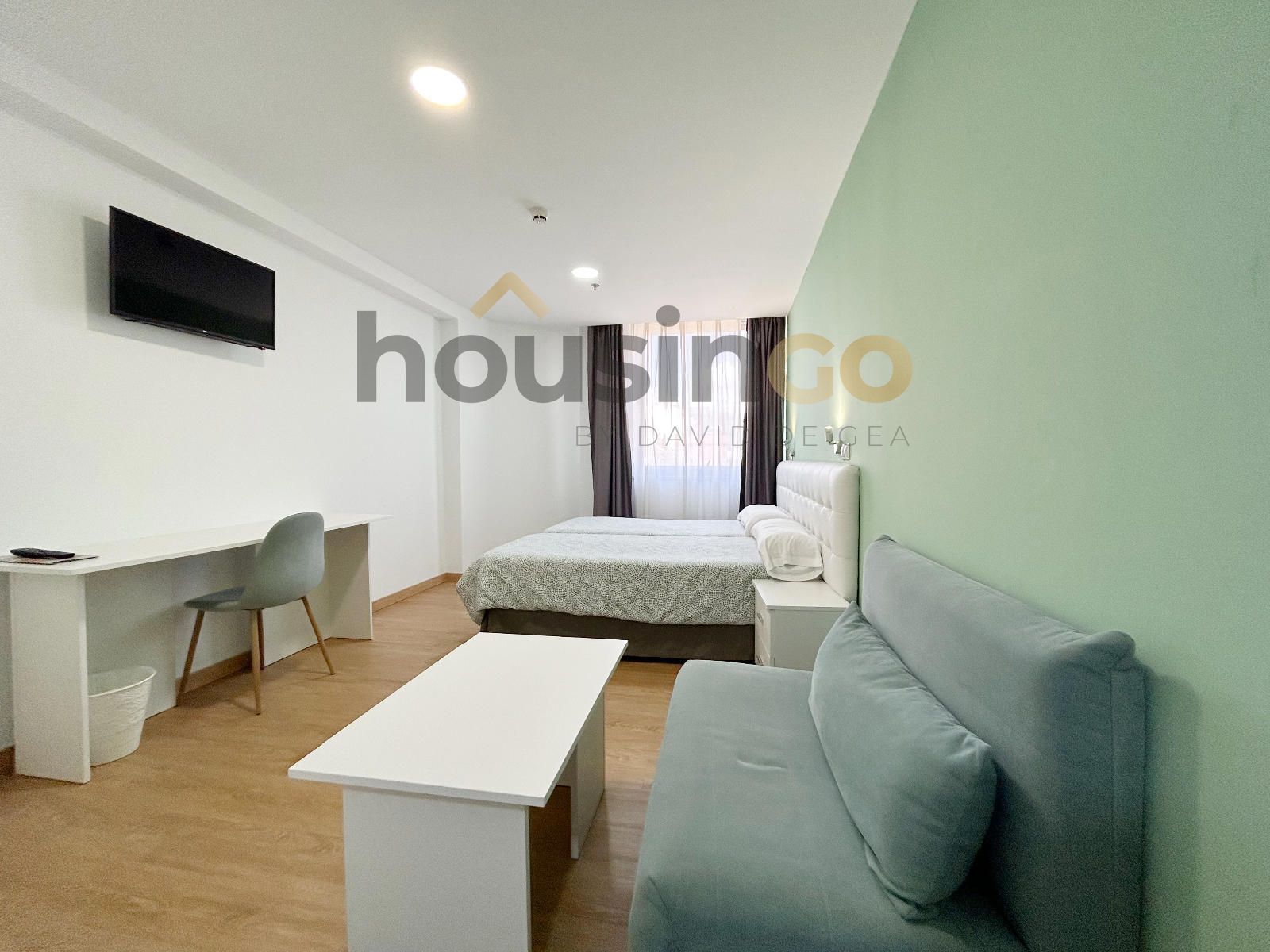 Dormitori de Estudi de lloguer en  Madrid Capital amb Aire condicionat, Calefacció i Moblat