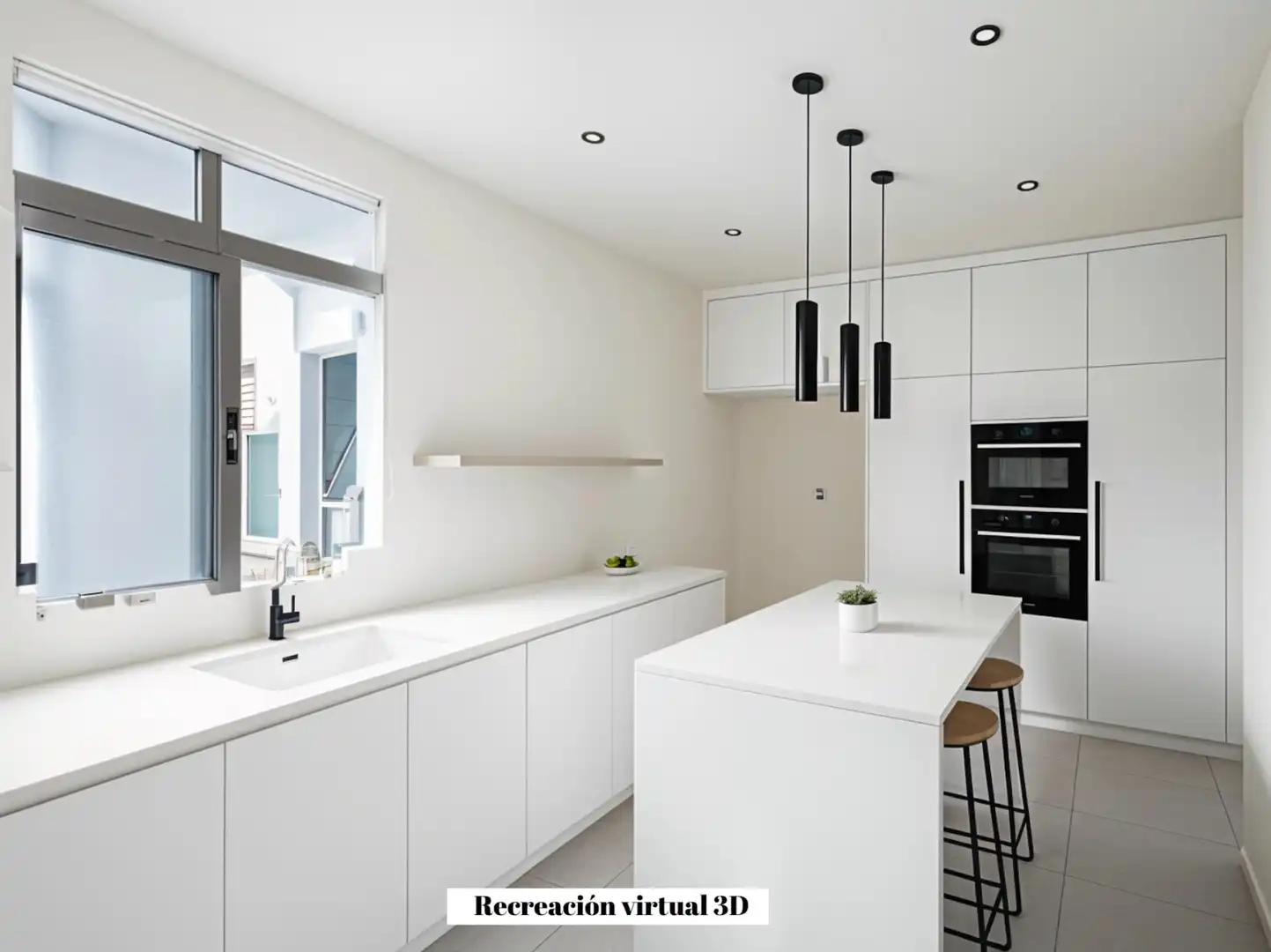 Cocina de Piso en venta en Gandia con Calefacción, Terraza y Balcón