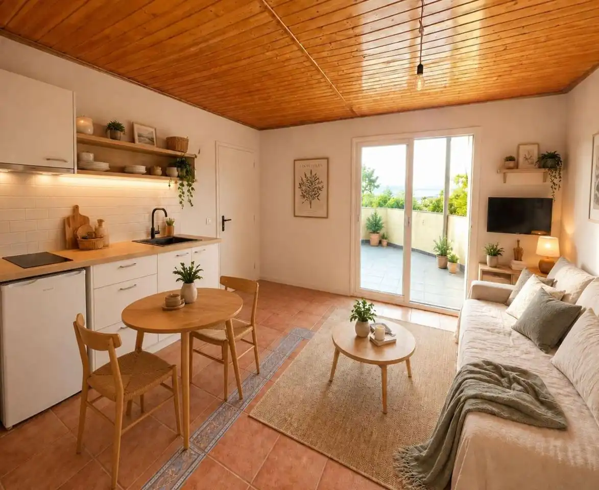 Sala d'estar de Pis en venda en Las Palmas de Gran Canaria amb Terrassa i Moblat